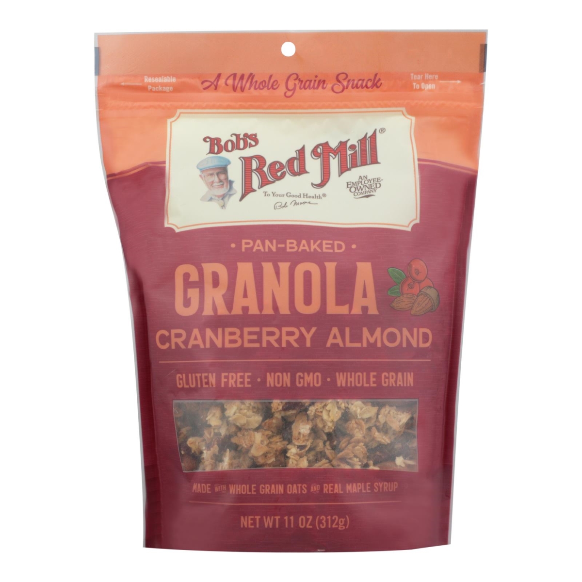 Picture of Bobs Red Mill 2442622 11 oz Cranberry Almond Granola