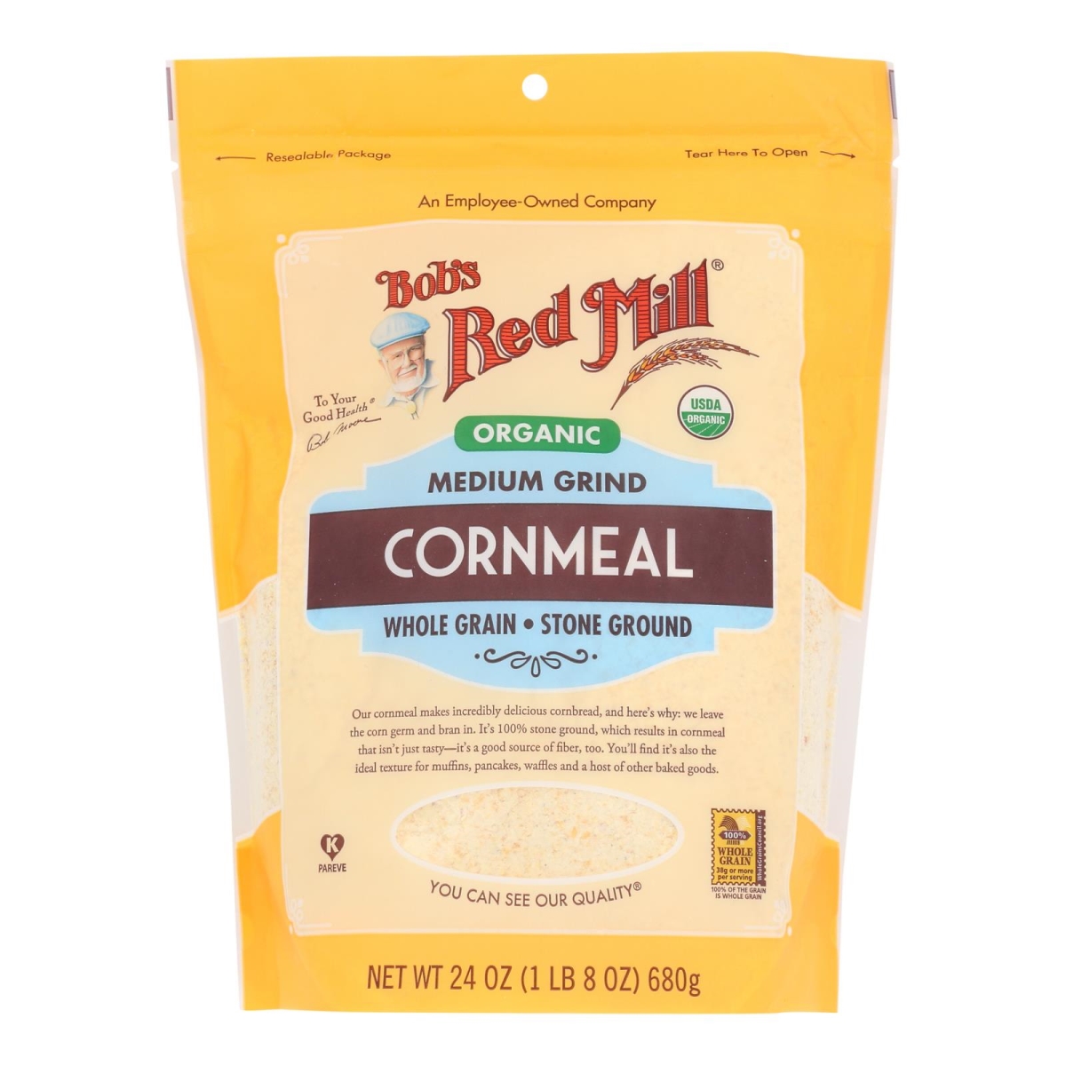 Picture of Bobs Red Mill 2486579 24 oz Medium Cornmeal