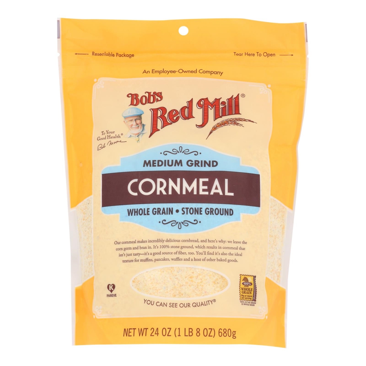 Picture of Bobs Red Mill 2486397 24 oz Medium Cornmeal
