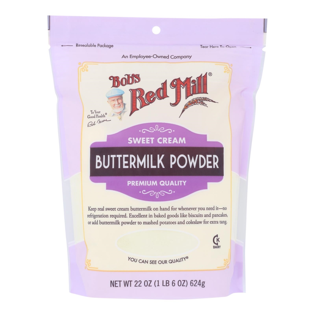 Picture of Bobs Red Mill 2486686 22 oz Sweet Cream Buttermilk Powder