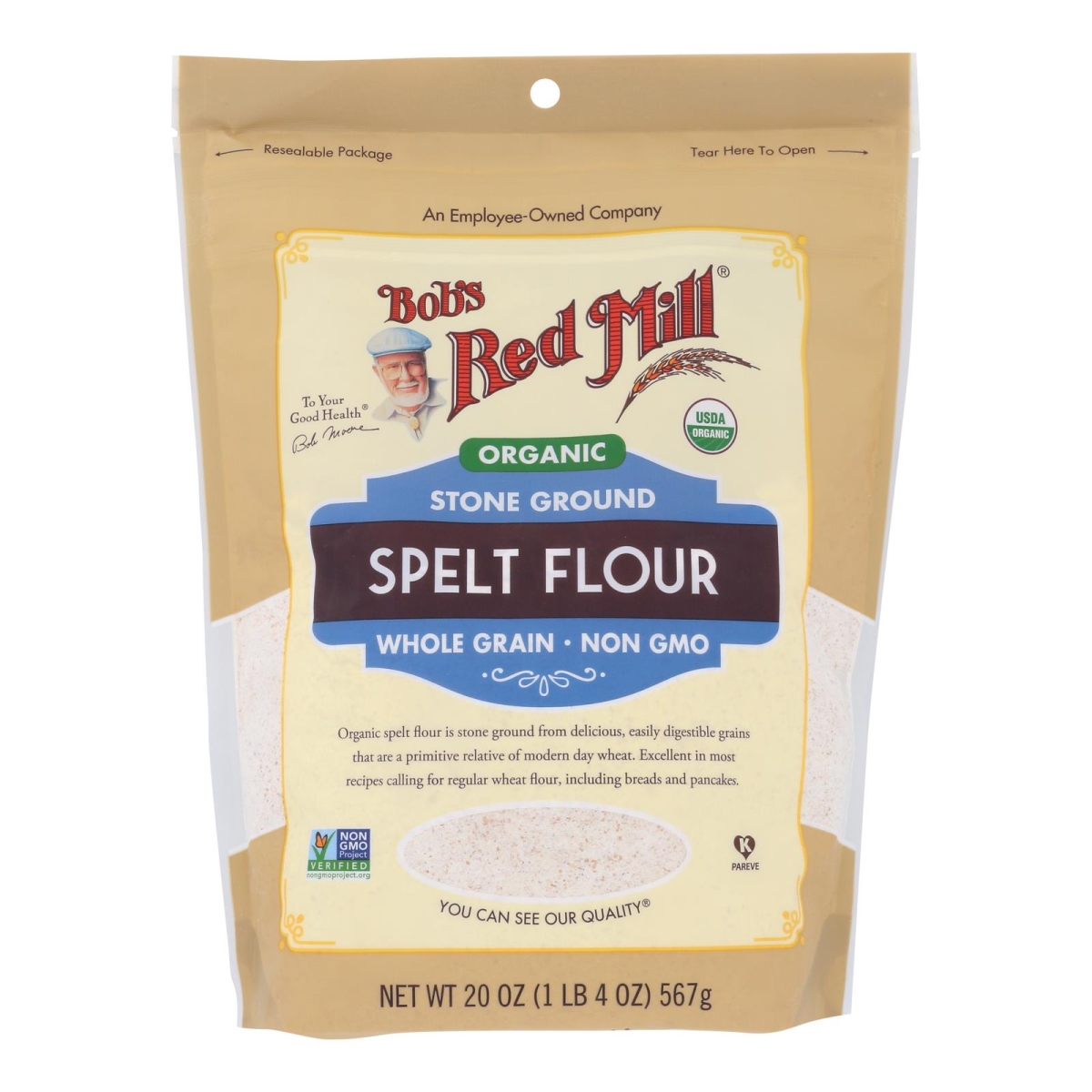 Picture of Bobs Red Mill 2486777 20 oz Spelt Flour
