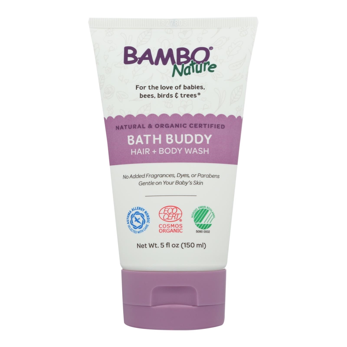 Picture of Bambo Nature 2472405 5 fl oz Hair &amp; Body Wash With Bath Buddy