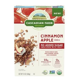 Picture of Cascadian Farm 2501641 13 oz Cinnamon Apple Cereal Without Sugar