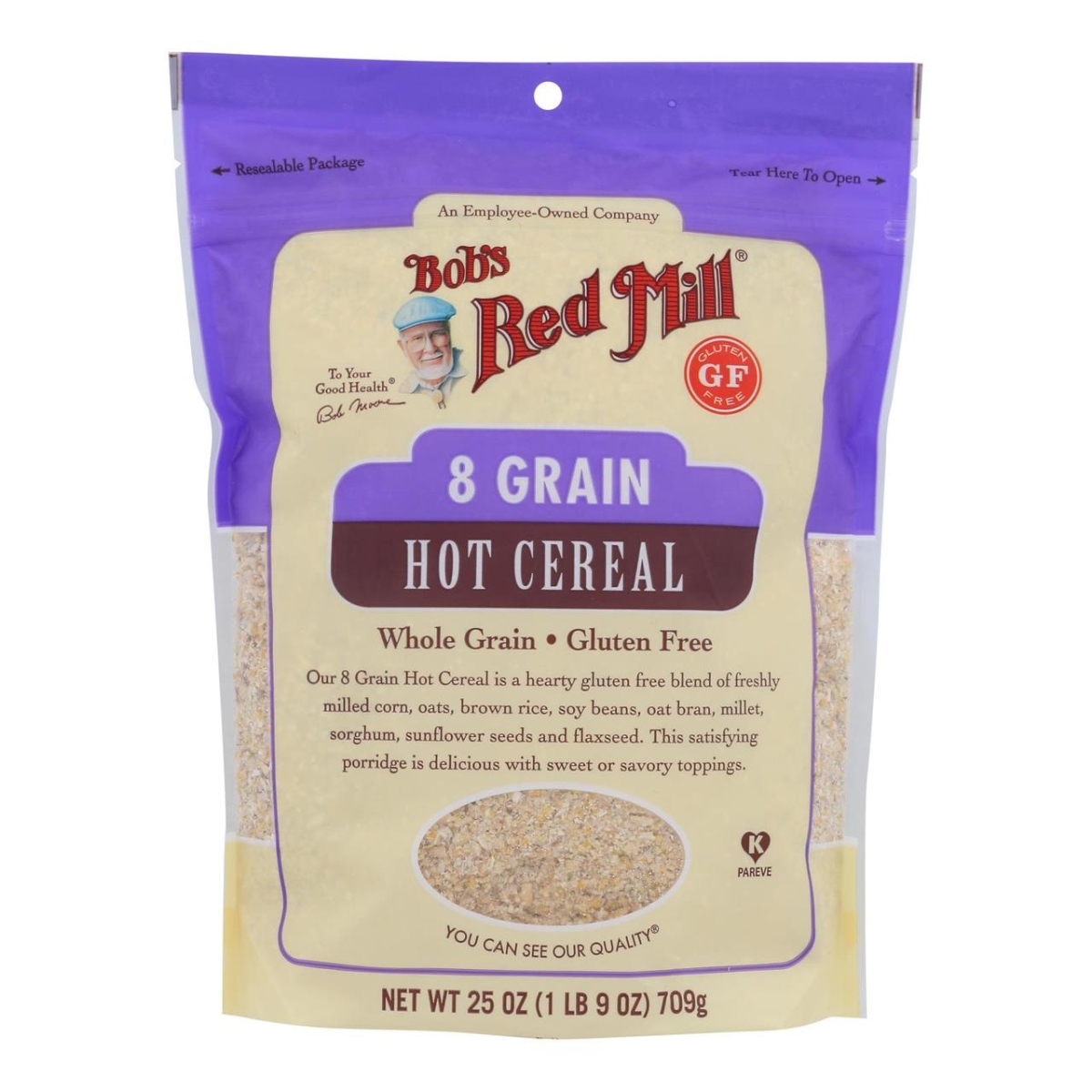 Picture of Bobs Red Mill 2532547 25 oz 8 Grain Gluten Free Cereal