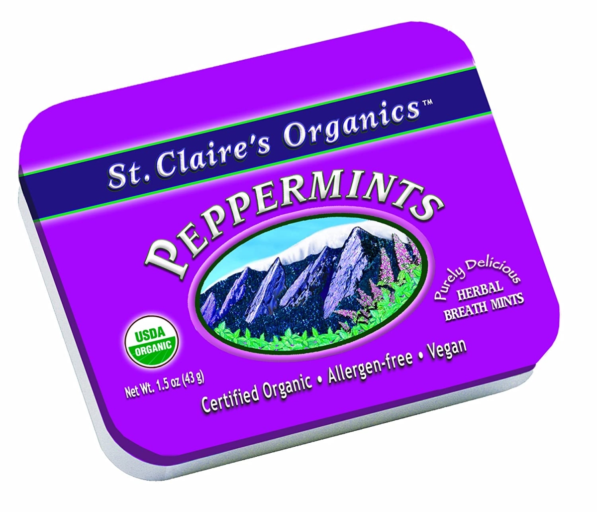 Picture of St Claires Organics 2568681 1.5 oz Controller Organic Peppermints Candy