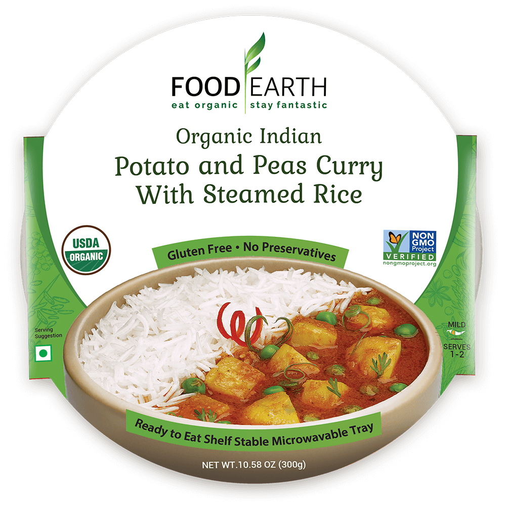 Picture of Food Earth 2481521 10.58 oz Entree Organic Pot Pea Curry