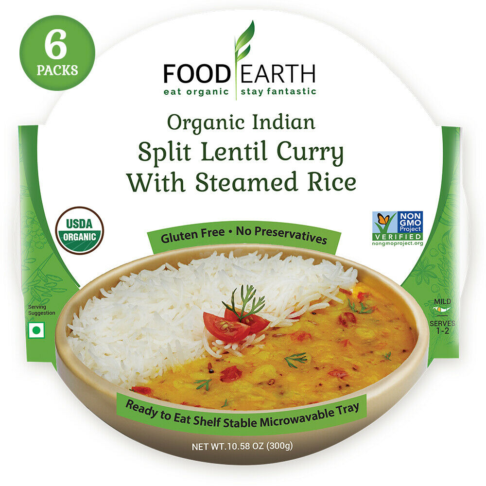 Picture of Food Earth 2481539 10.58 oz Entree Organic Lentil Curry