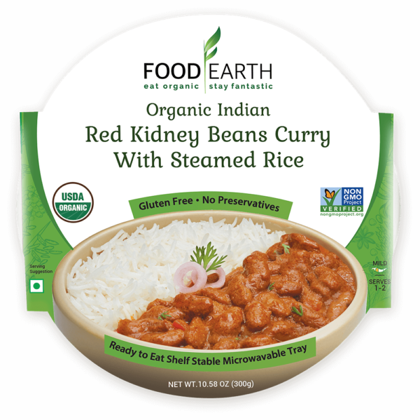 Picture of Food Earth 2481505 10.58 oz Entree Organic Red Kidney Bean Curry