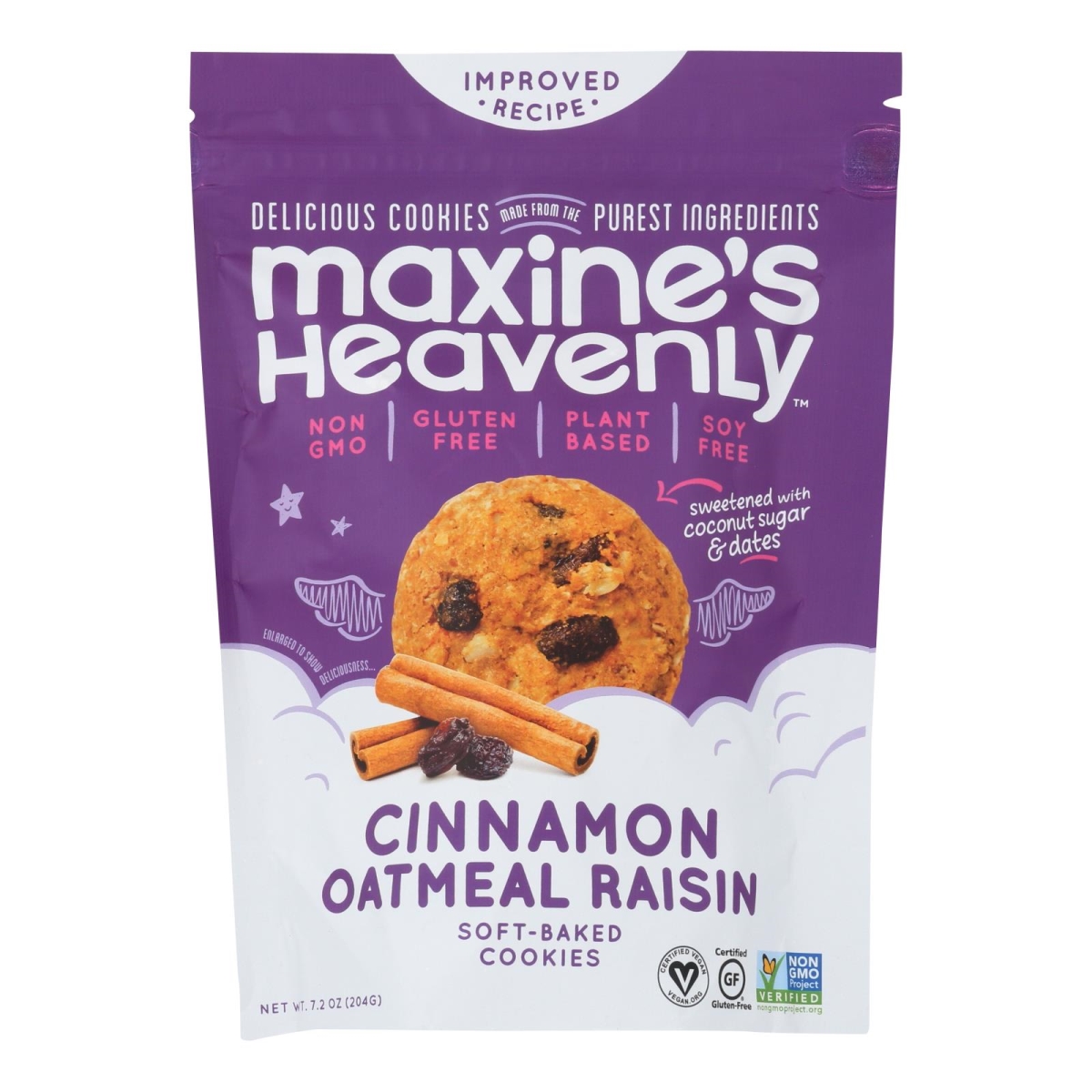Picture of Maxines Heavenly 2317907 7.2 oz Cinnamon Oatmeal Raisin Cookies