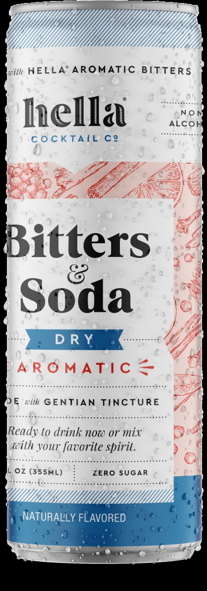 Picture of Hella Cocktail 2498327 12 fl oz Dry Aromatic Bitters &amp; Soda- 6