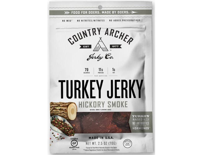 Picture of Country Archer 2566180 5 oz Hickry Smoked Jerky Turkey