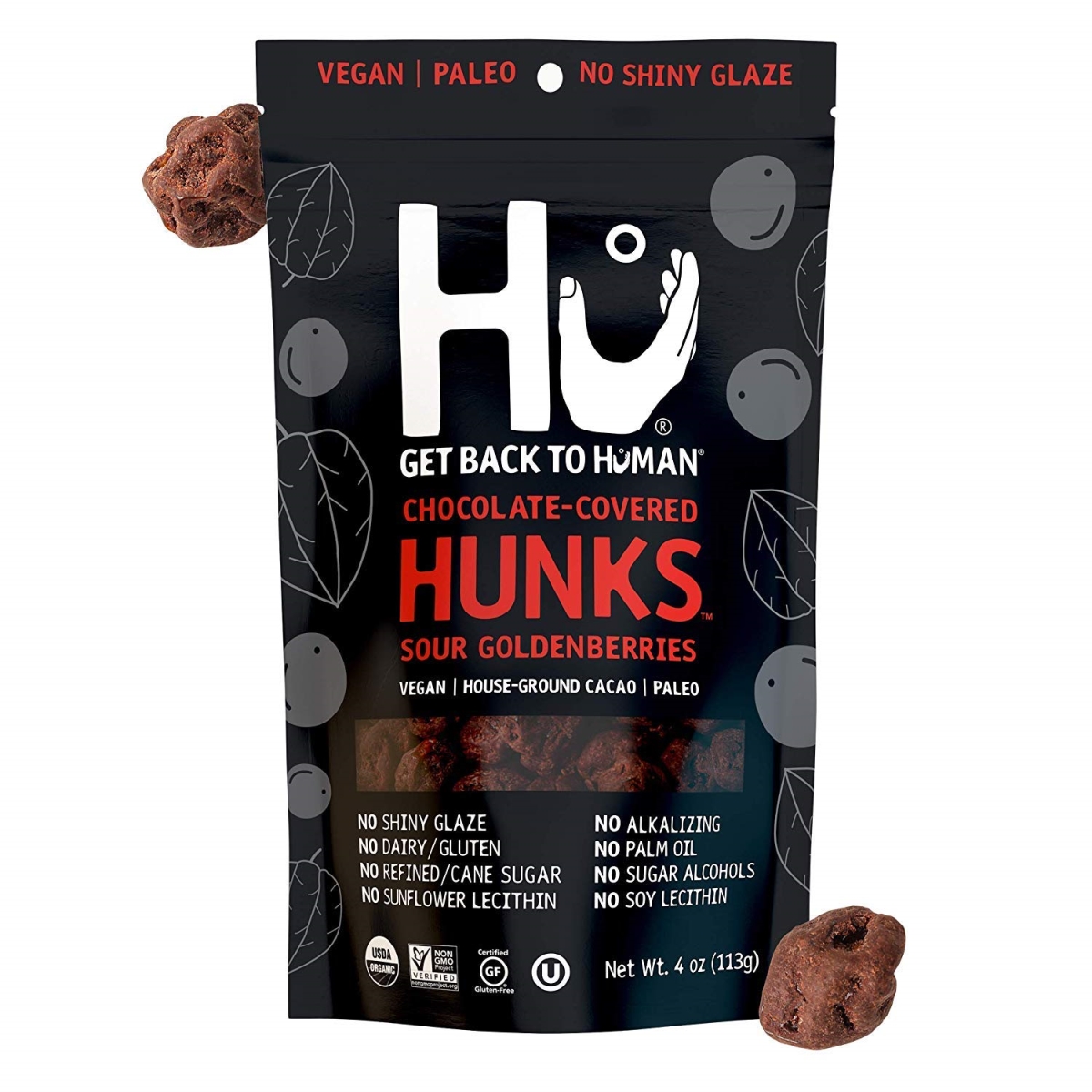 Picture of Hu 2540409 4 oz Sour Goldenberries Vegan Chocolate Covered Hunks