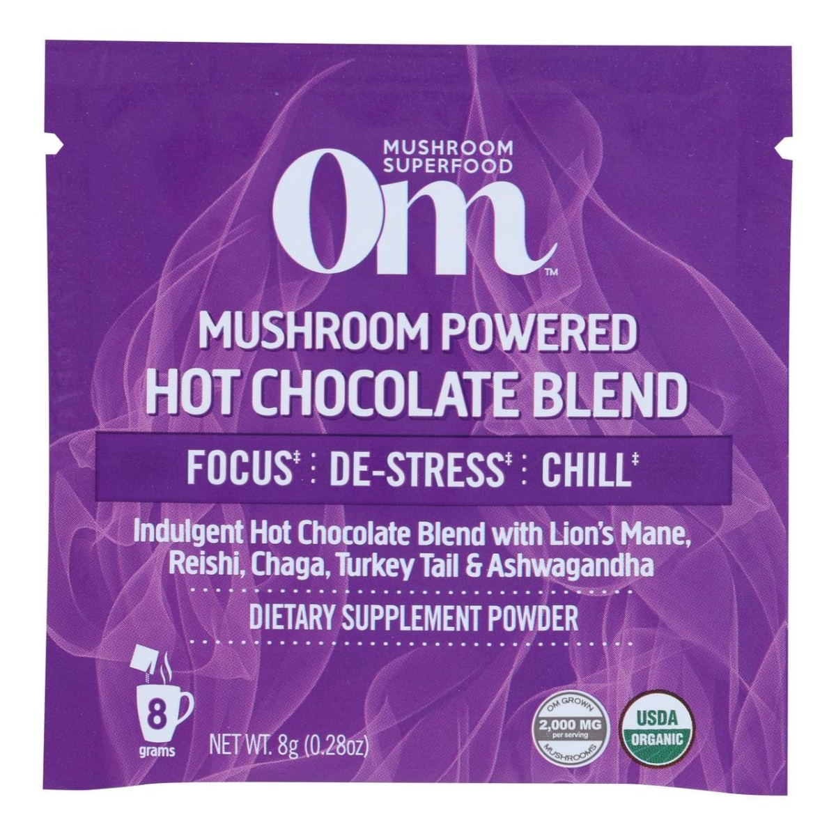 Picture of Om 2552453 0.21 oz Hot Chocolate Mushroom Powder