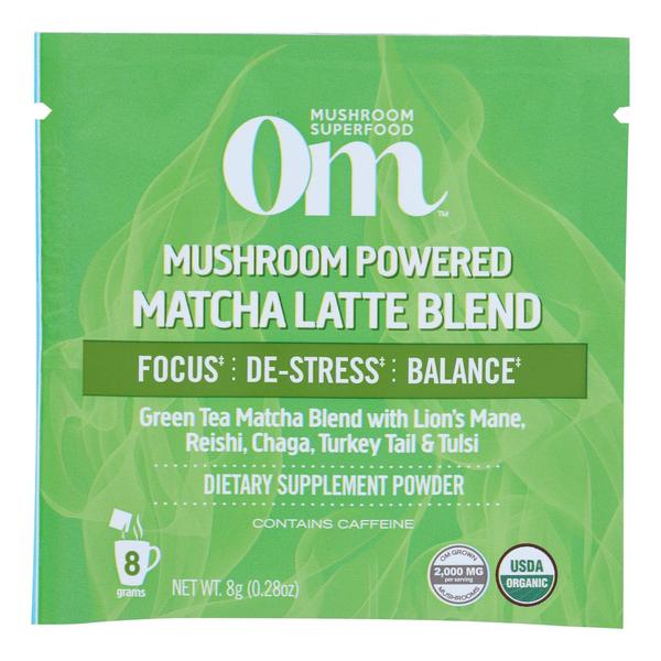 Picture of Om 2552388 0.21 oz Matcha Latte Mushroom Powder