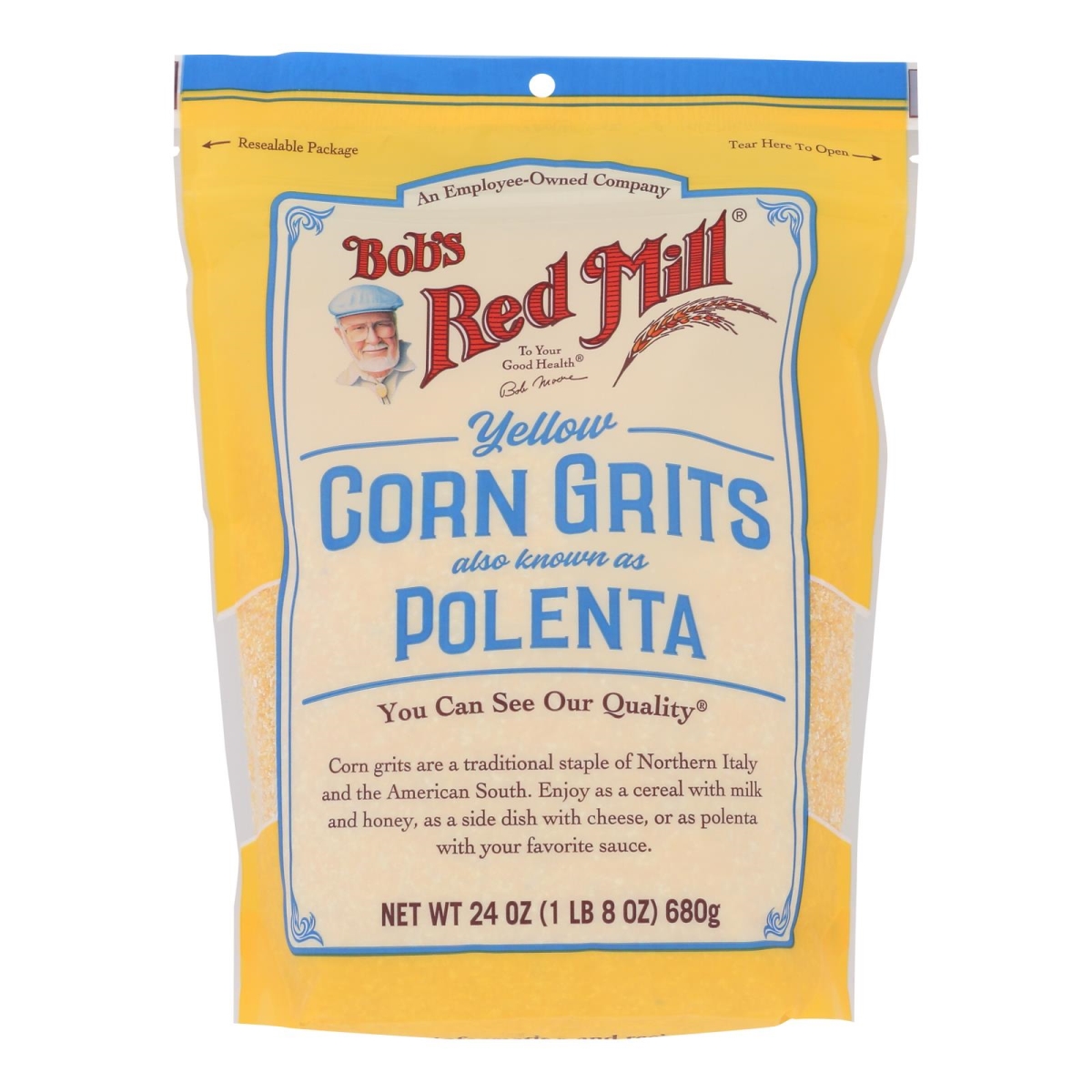 Picture of Bobs Red Mill 2597151 24 oz Polenta Corn Grits, Yellow 