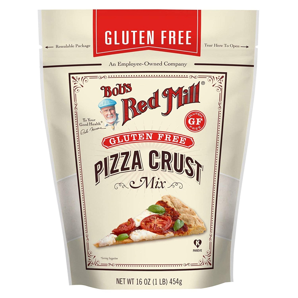 Picture of Bobs Red Mill 2597086 16 oz Gluten Free Pizza Crust Mix 
