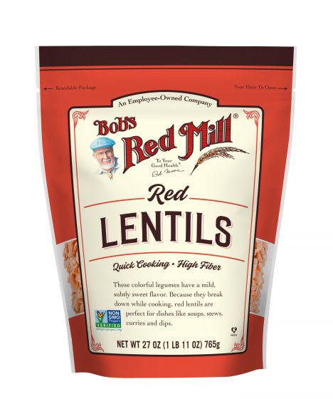 Picture of Bobs Red Mill 2597128 27 oz Lentils Beans, Red 