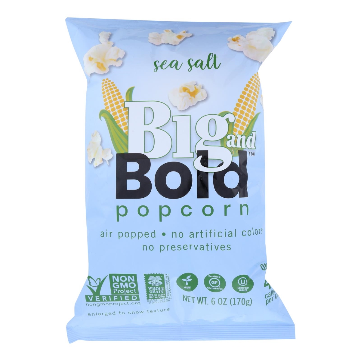 Picture of Big &amp; Bold 2531812 6 oz Popcorn Sea Salt 