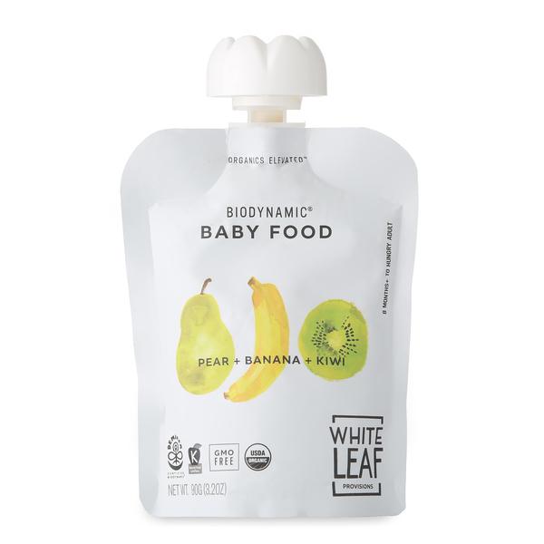 Picture of White Leaf Provisions 2407088 3.2 oz Pear Banana Kiwi Baby Food 