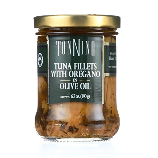 Picture of Tonnino Tuna 1818657 6.7 oz Tuna Fillets with Oregano in Olive Oil 