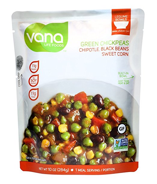 Picture of Vana Life Foods 1787977 10 oz Green Chickpeas Chipotle 