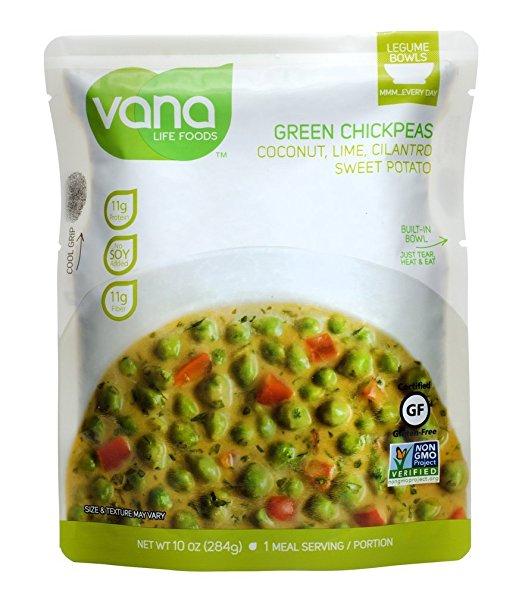 Picture of Vana Life Foods 1788009 10 oz Green Chickpeas with Coconut Lime 