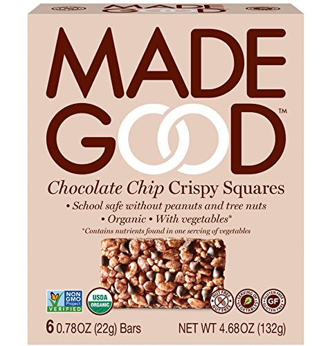 Picture of Made Good 2084424 4.68 oz Crispy Squares, Chocolate Chip 