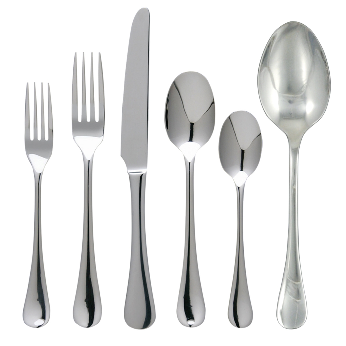 Picture of Ginkgo Stainless Collection 85342 Varberg Service for 8 Cutlery & Flatware Set&#44; Silver - 42 Piece