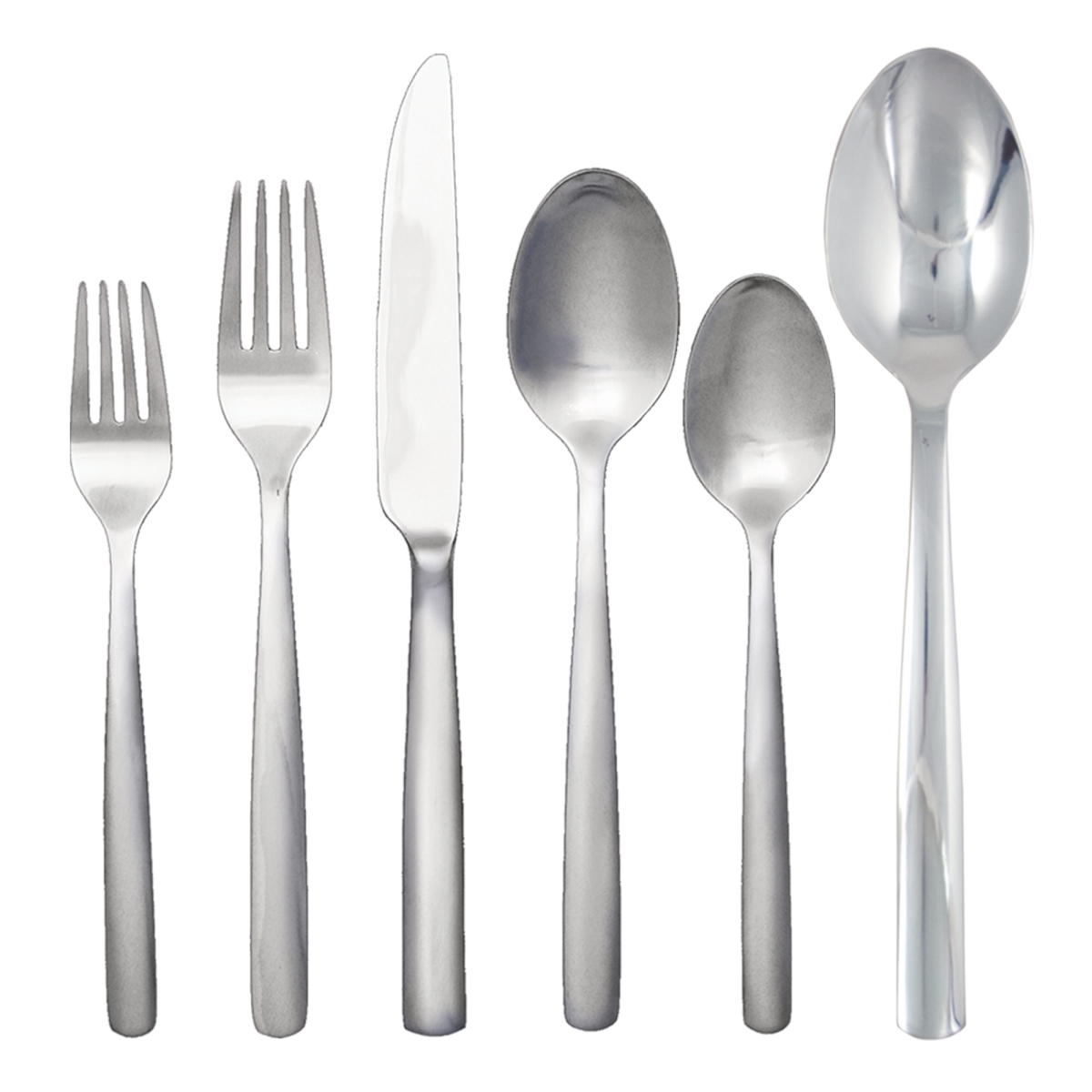 Picture of Ginkgo Stainless Collection 18542 Simple Service for 8 Cutlery & Flatware Set&#44; Silver - 42 Piece
