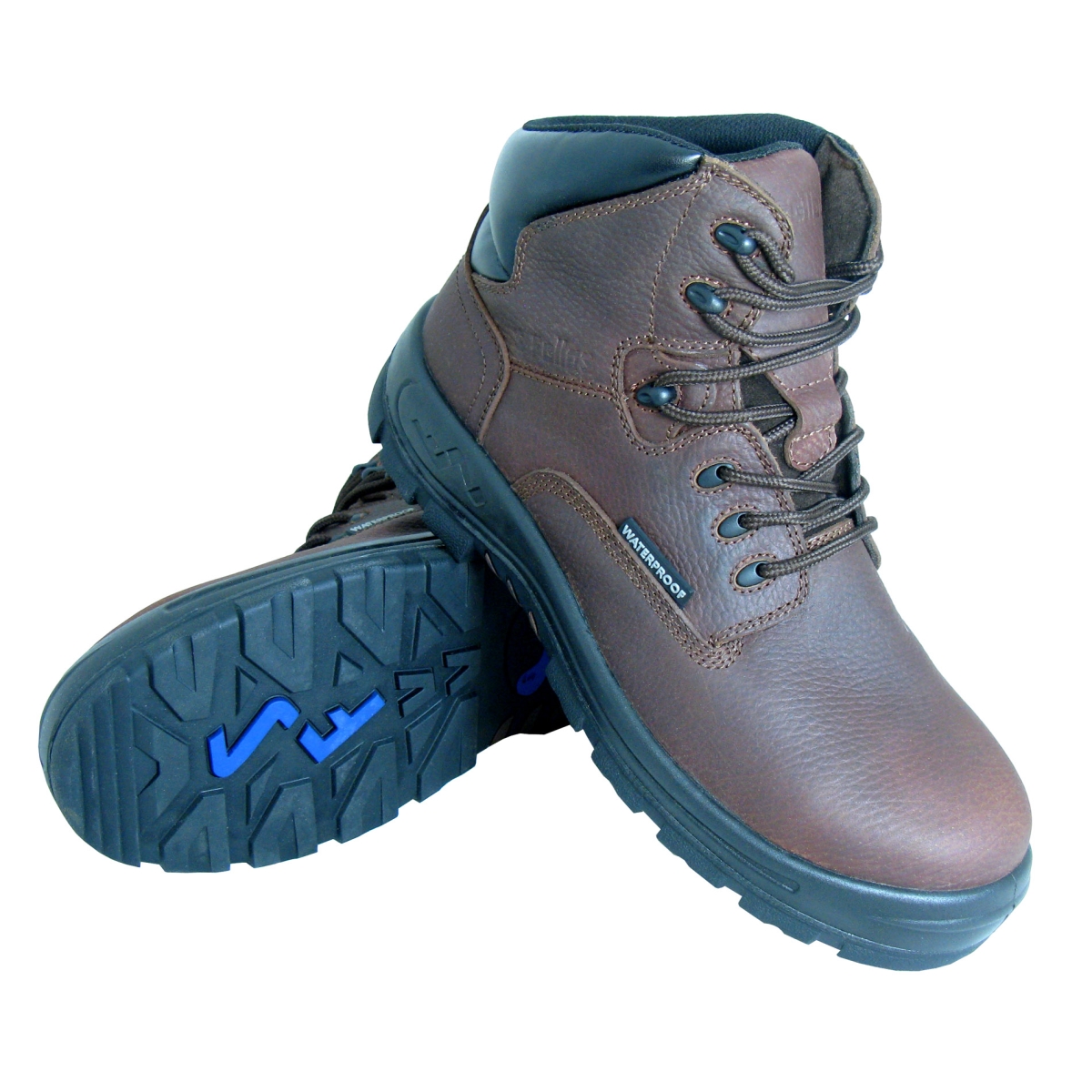 6051-6M Men's Poseidon Comp Toe Waterproof 6 in. Hiker Work Boot  Brown - Size 6