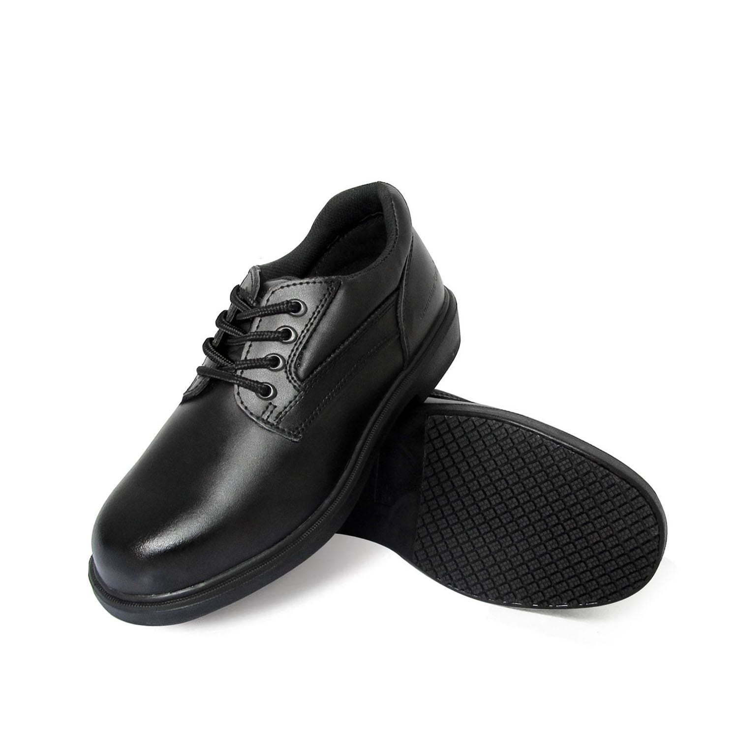 7100 Comfort Oxford Work Shoes - Black