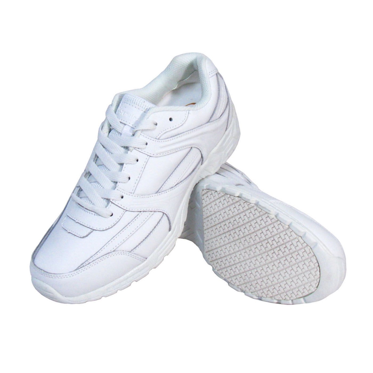 1015-7M Mens Slip-Resistant Work Shoe - White - Size 7
