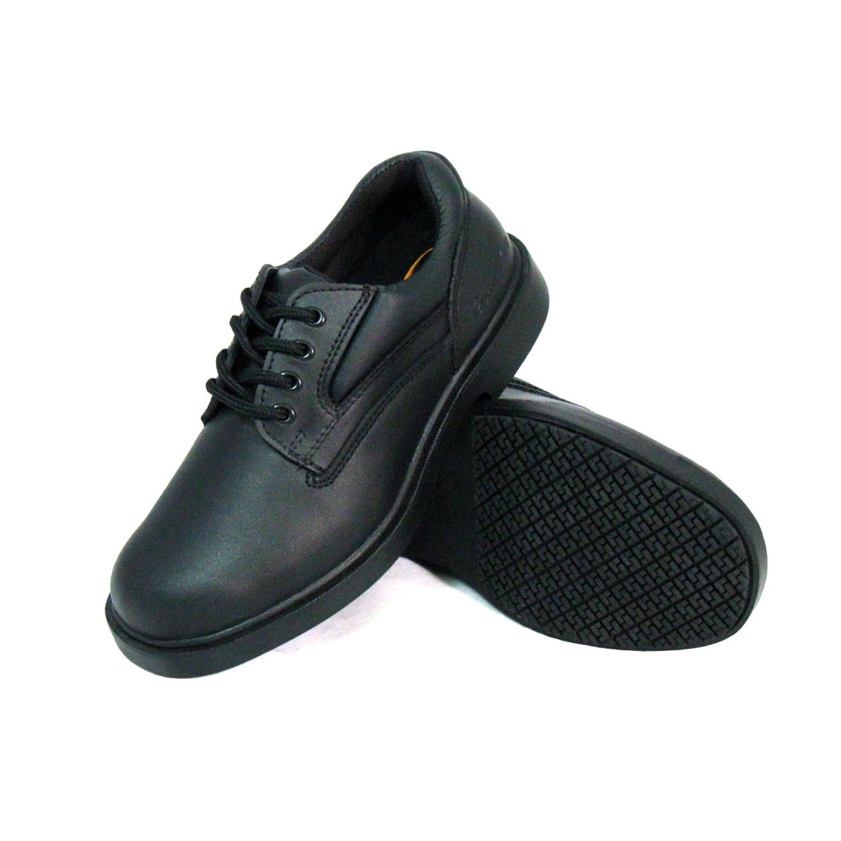 Comfort Oxford Work Shoes Black  - Size 9M