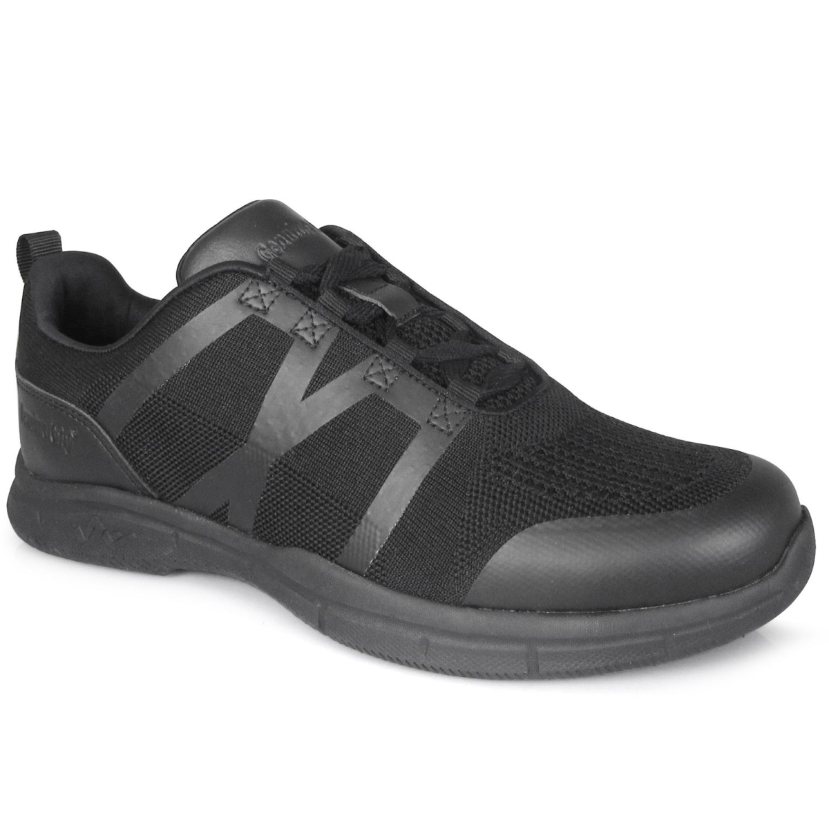 1800-7.5M Men Athletic Slip Resistant Shoe, Black - Size 7.5 Medium