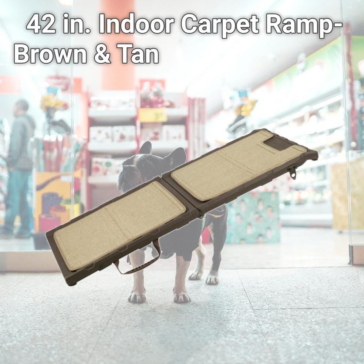 Picture of Gen7Pets G7742IC 42 in. Indoor Carpet Ramp- Brown & Tan
