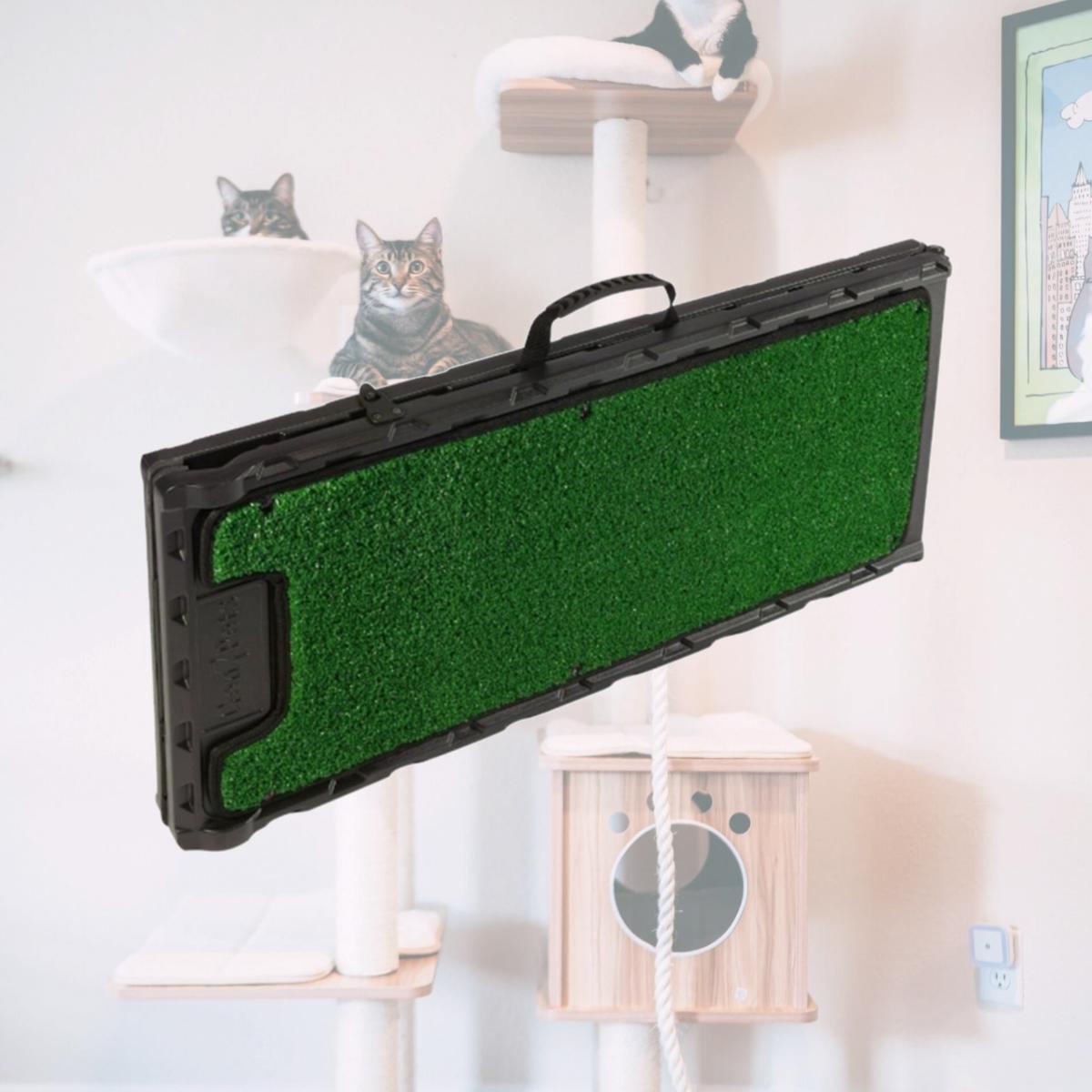 Picture of Gen7Pets G7572NS Natural-Step Ramp with Green Grass