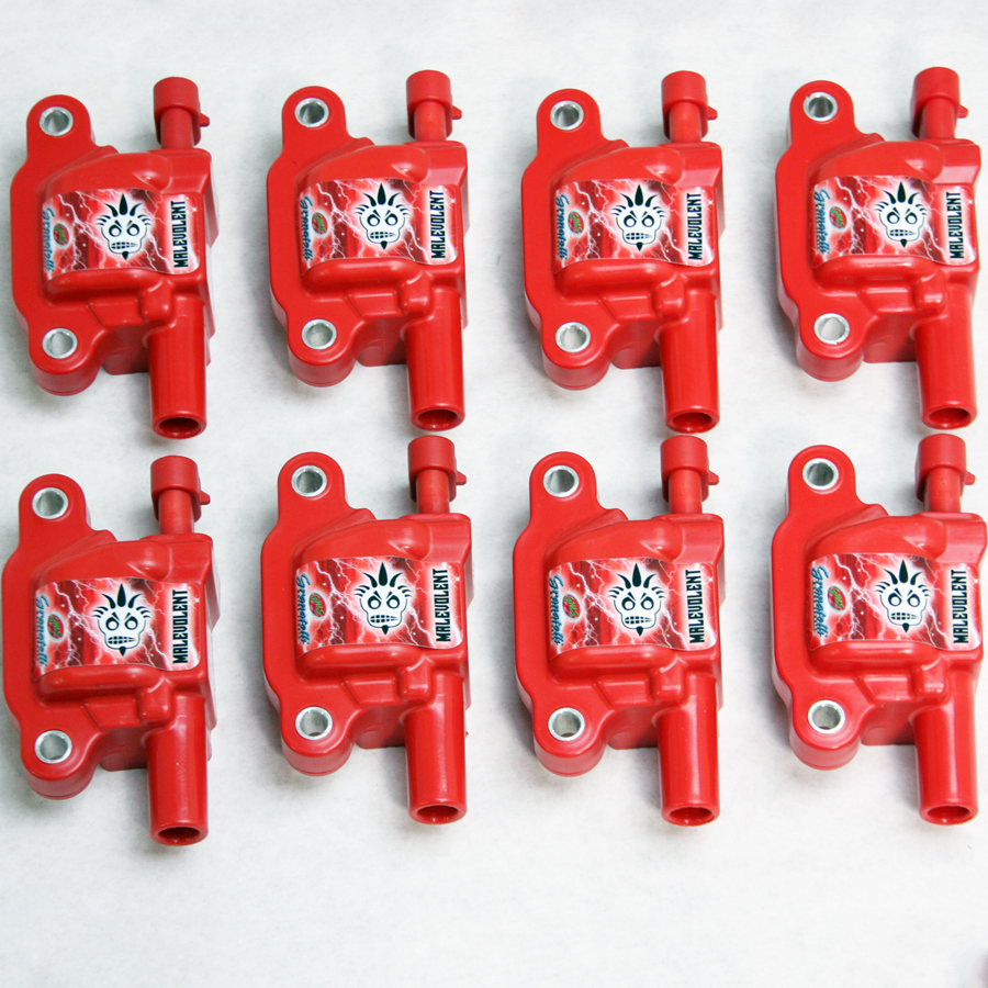 Coil Pack Set for C7 Corvette LT1, 85 KV - Red