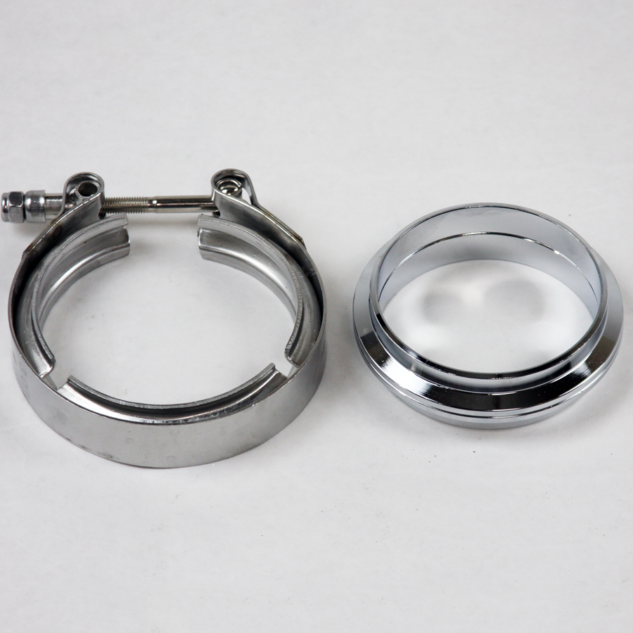 3.0 in. Mating Flat Flanges with V-Band Clamp Included - Mild Steel