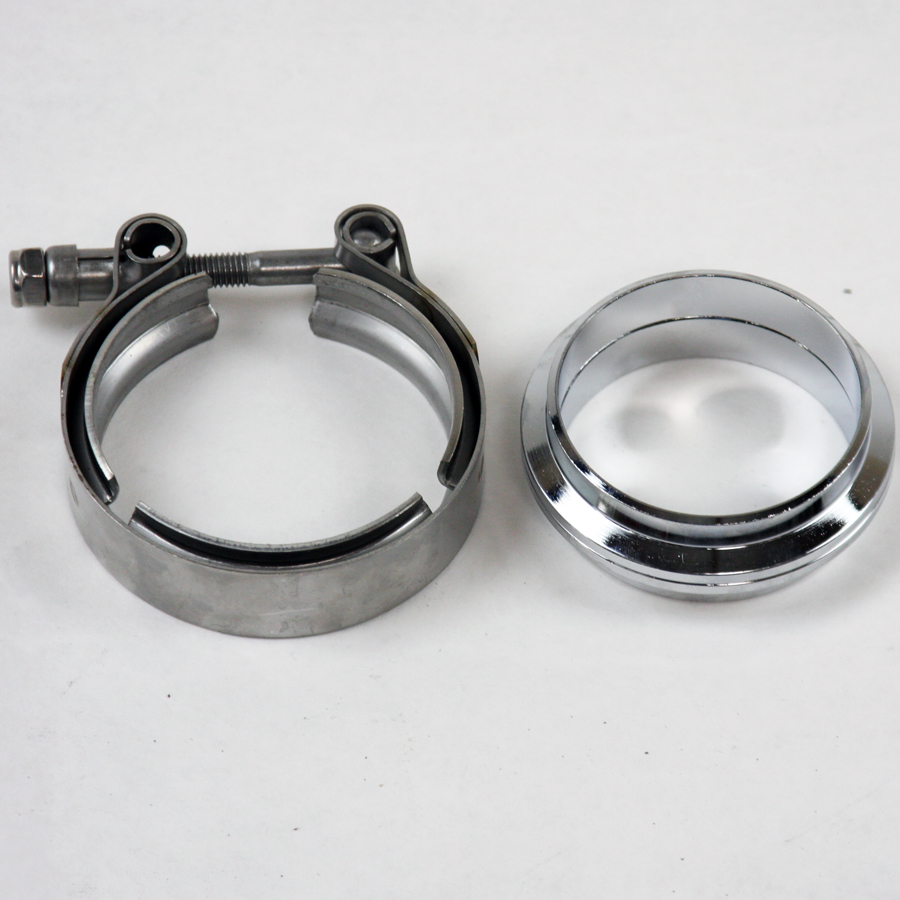 2.5 in. Mating Flat Flanges with V-Band Clamp Included