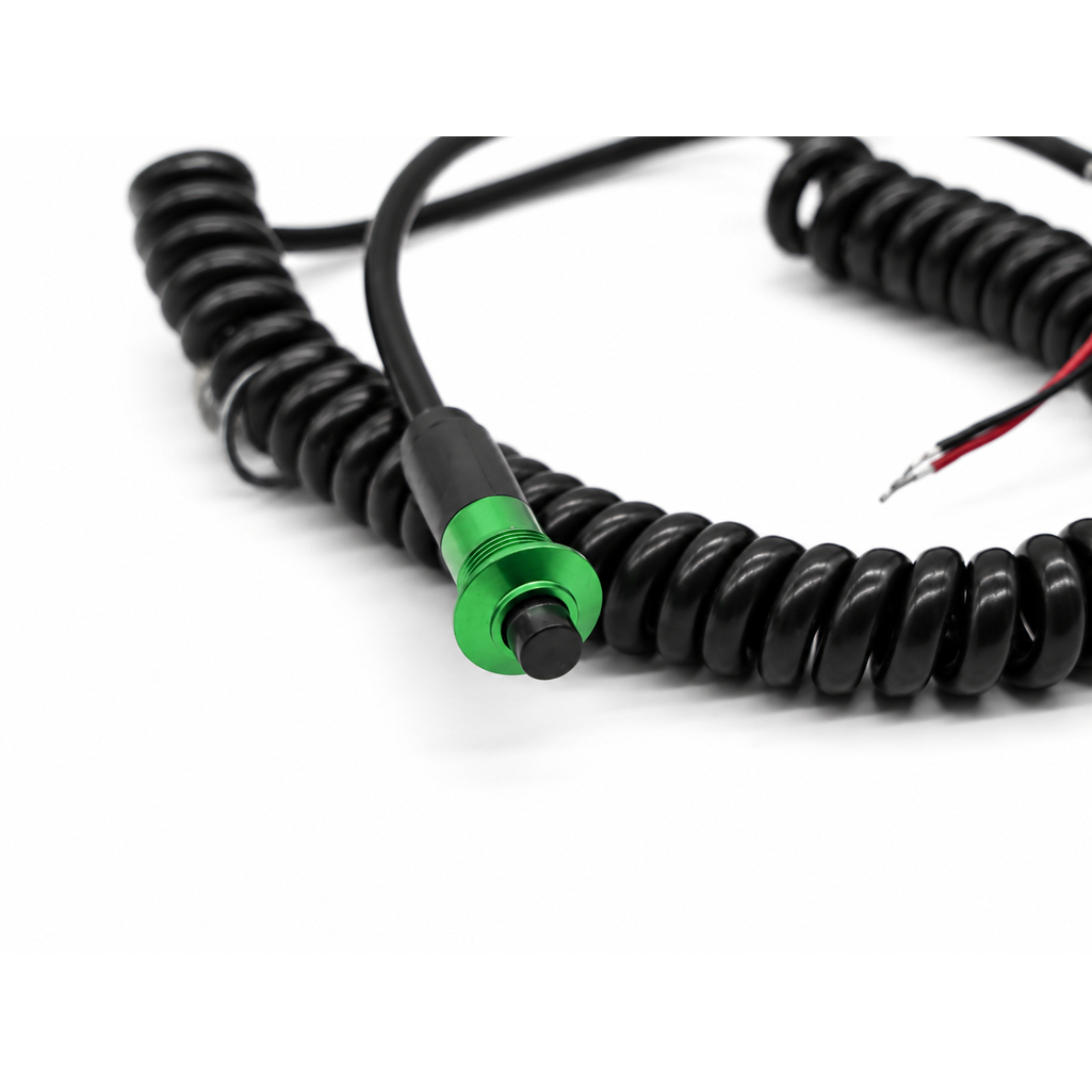 810101GR Pin Head Momentary Push Button Switch with 6 ft. Retractable Cord, Green