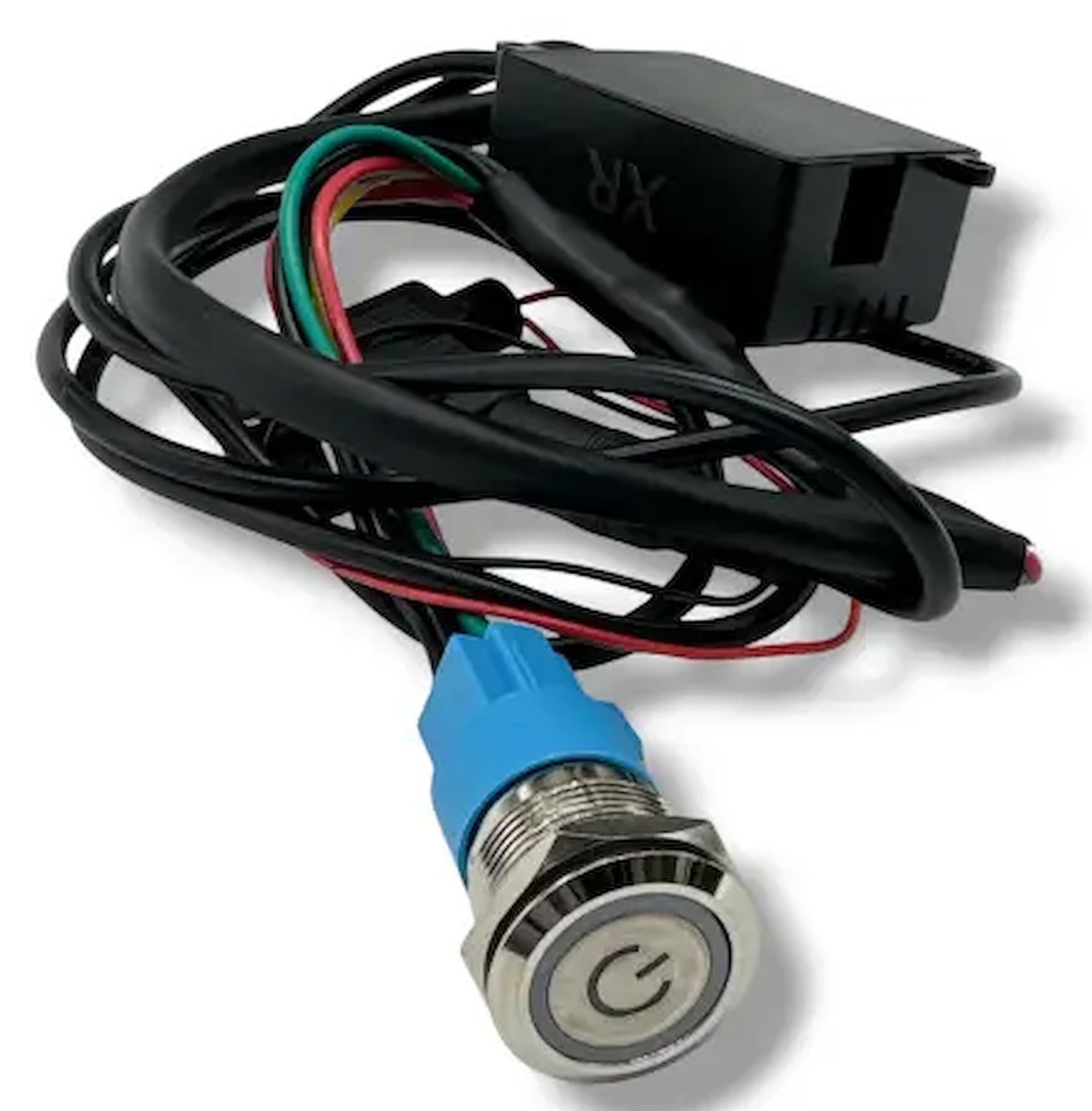 303512CHR Billet Illuminated Exhaust Cutout Push Button Switch, Chrome