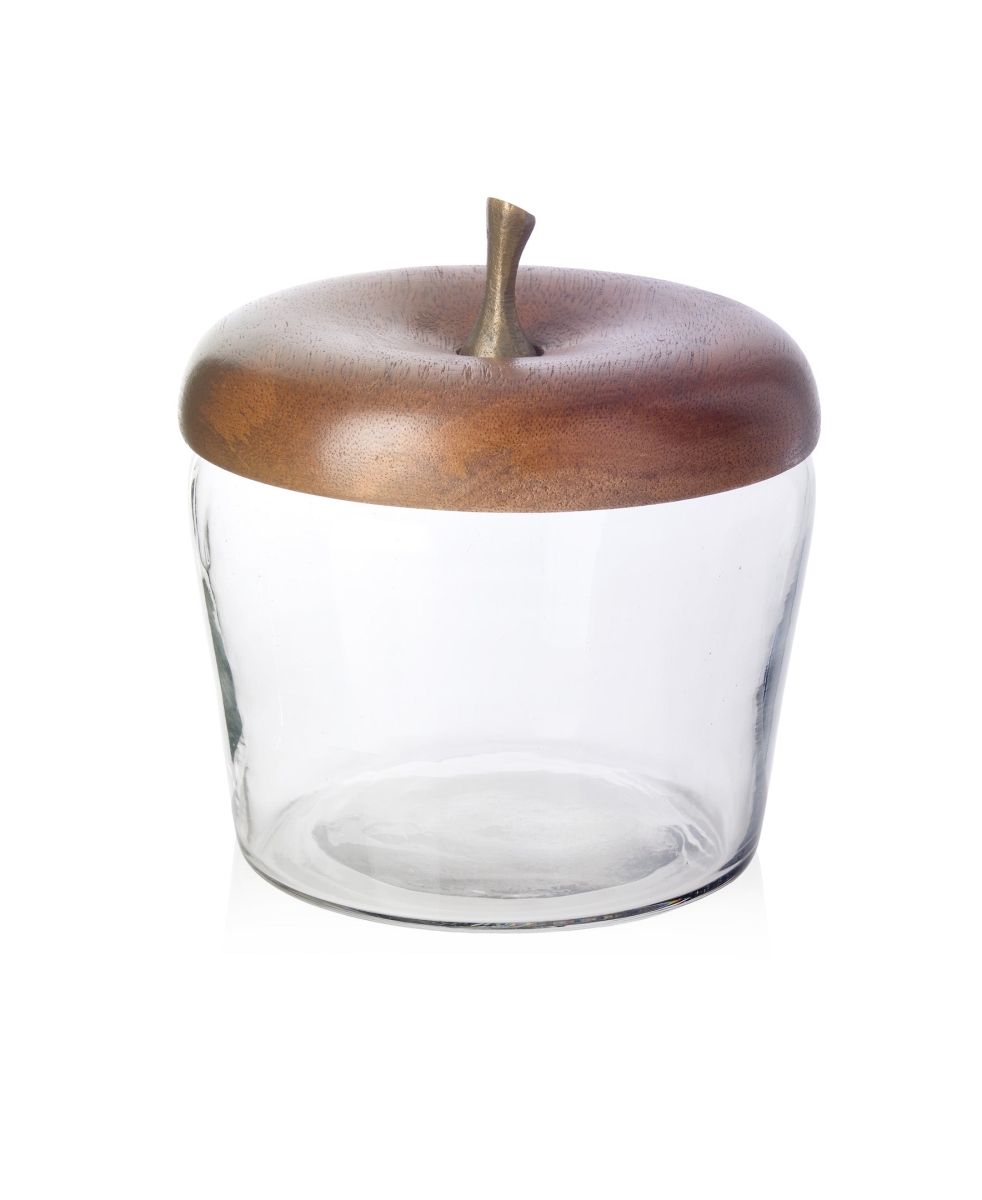 Picture of Godinger R7-50678 Crown & Ivory Apple Glass Jar
