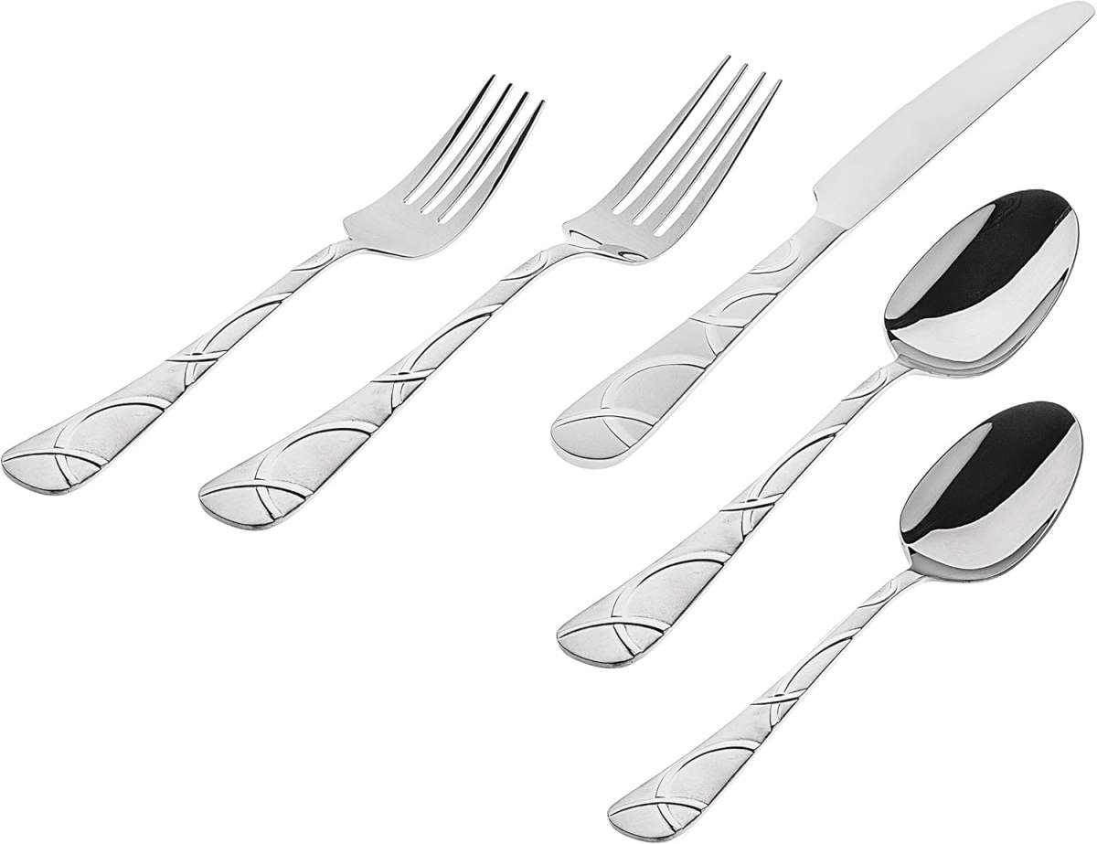 Picture of Godinger 48005 18-0 Stainless Steel Olympia Flatware Set - 20 Piece