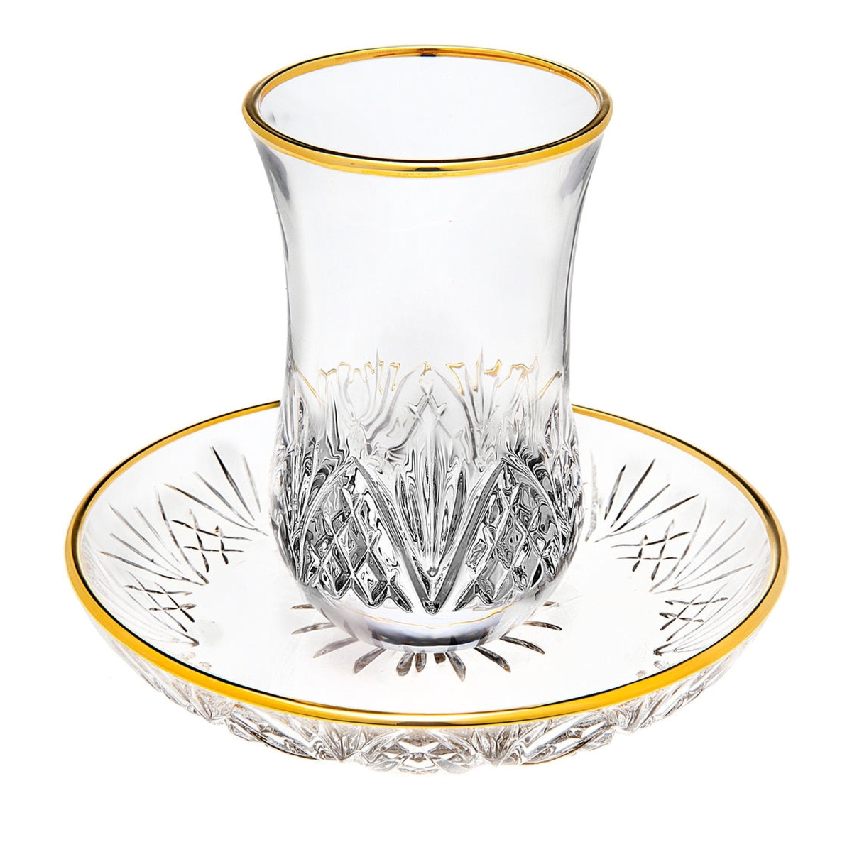Picture of Godinger 25596 5.5 oz Dublin Gold Kiddush Cup Set