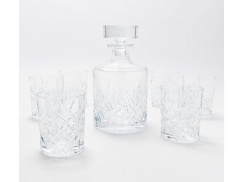 Picture of Godinger 26842 Dublin Decanter & Double Old Fashion Whiskey Set - 6 Piece
