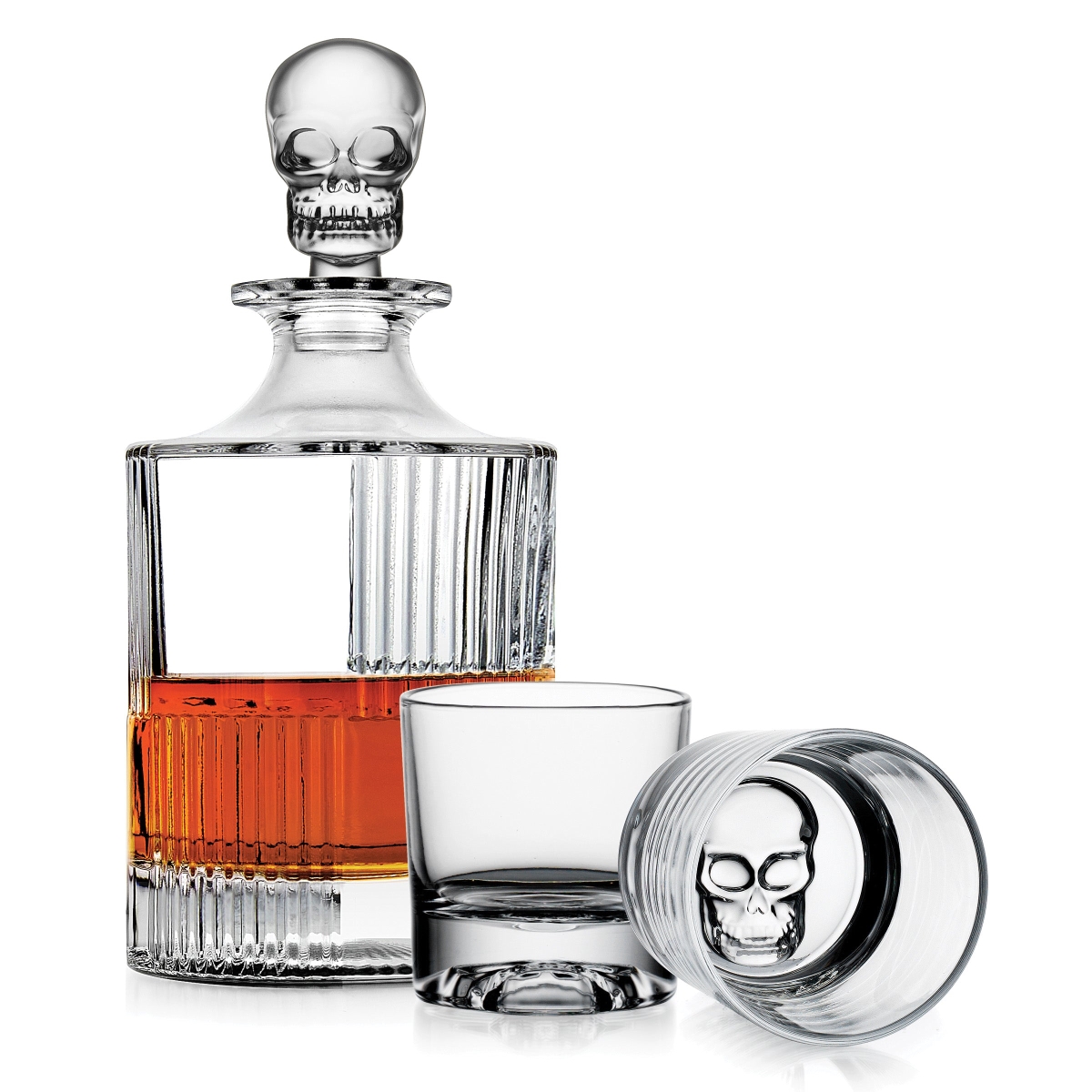 Picture of Godinger 27413 Skatola Set Decanter & 2 Double Old Fashion Whiskey Decanter Set - 3 Piece