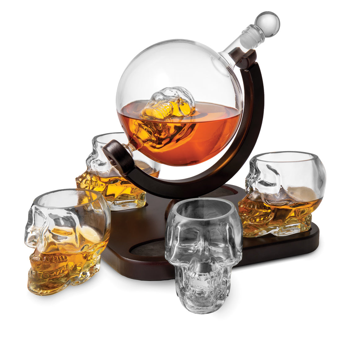 Picture of Godinger 27415 Skull Whiskey Drinking Set - 5 Piece
