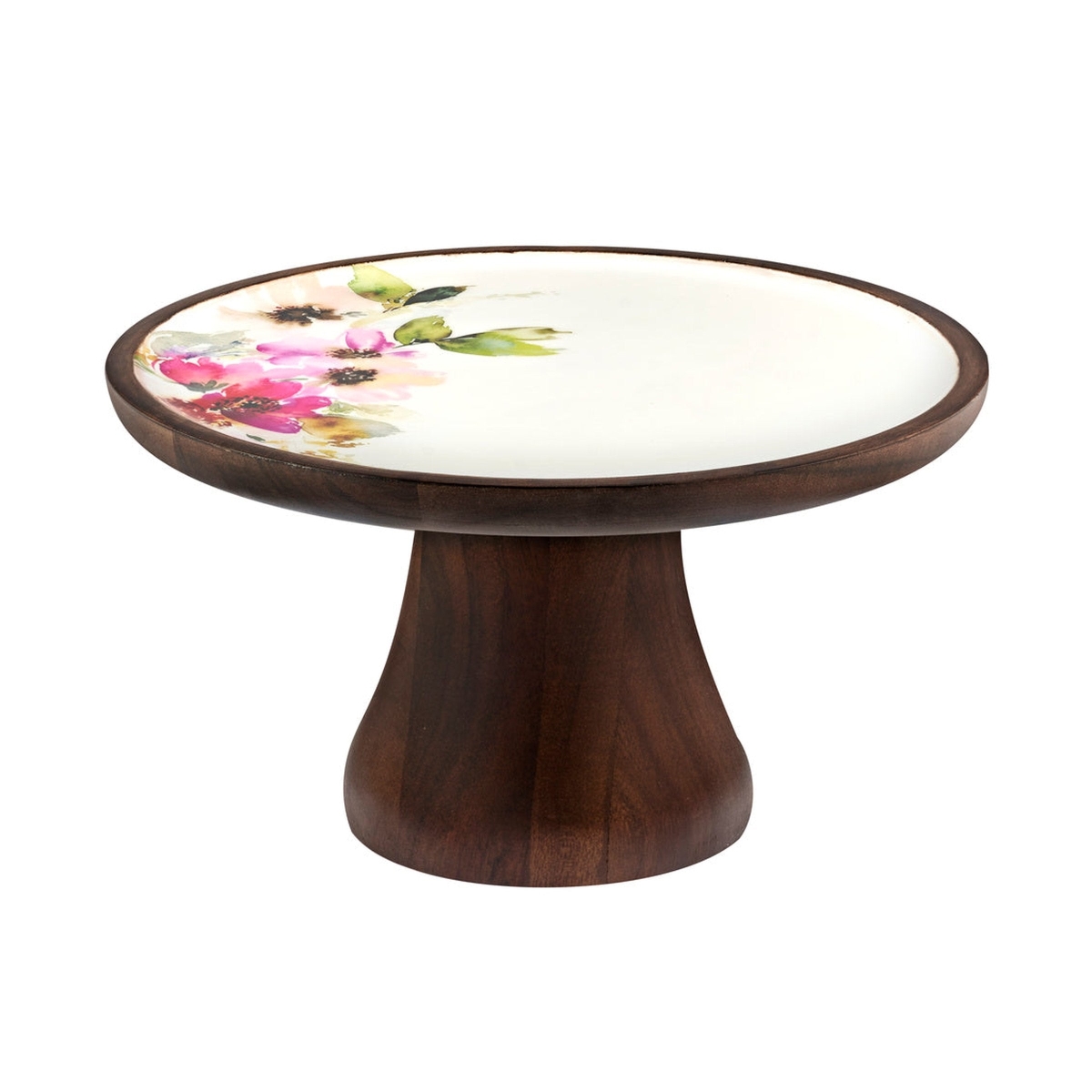Picture of Godinger 35714 10 in. Claro Footed Cake Stand&#44; Multi Color & Natural