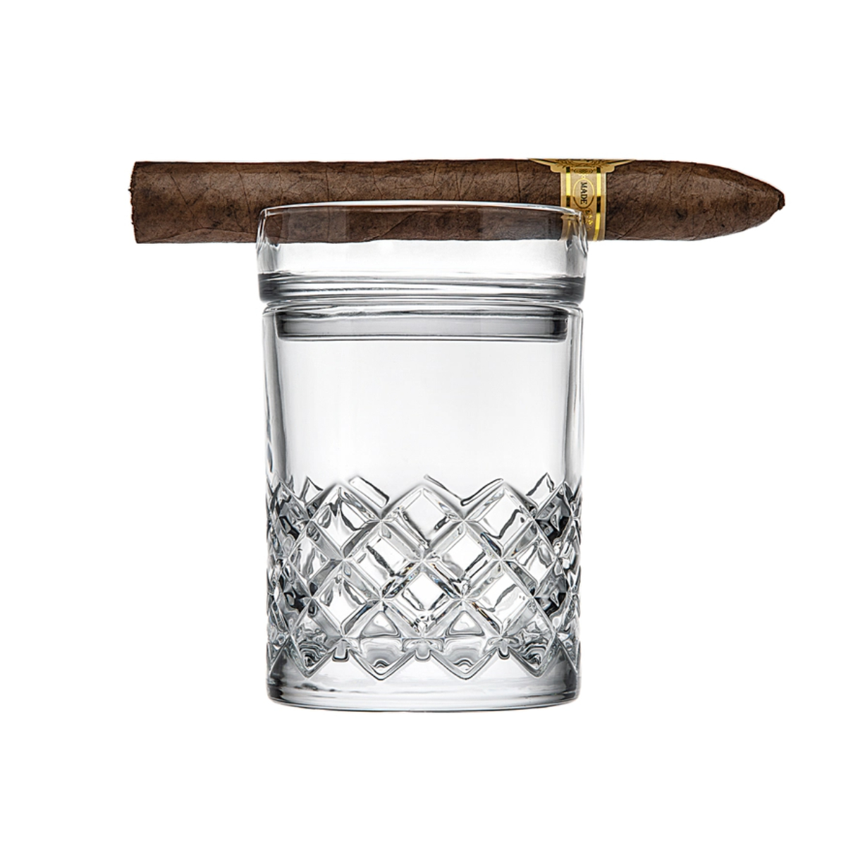 R10-48725 11 oz Hatch Cigar Double Old Fashioned Glass - Clear