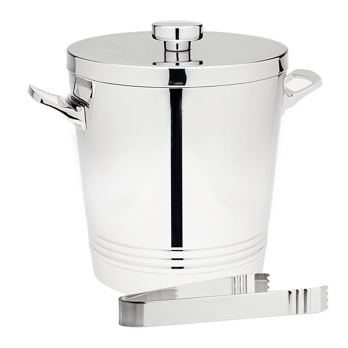 Picture of Godinger 93400 Top Shelf Double Walled Ice Bucket with Tong